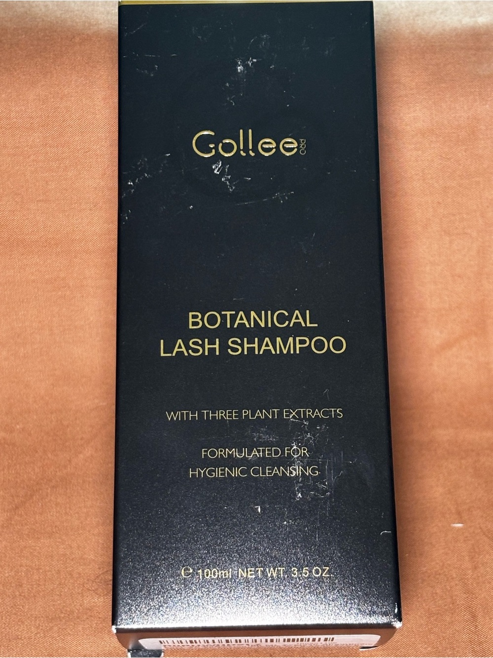 Gollee Botanical Lash Shampoo - Black & Gold Packaging